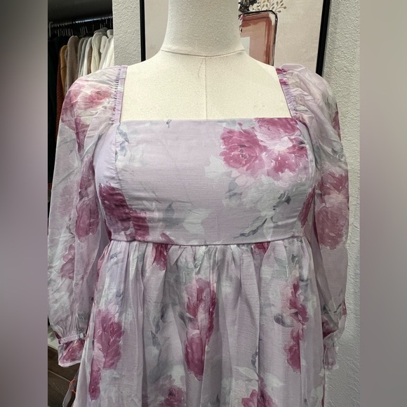 NWT STORIA Double Take Midi Dress - Lavender- Size Small - Picture 7 of 12